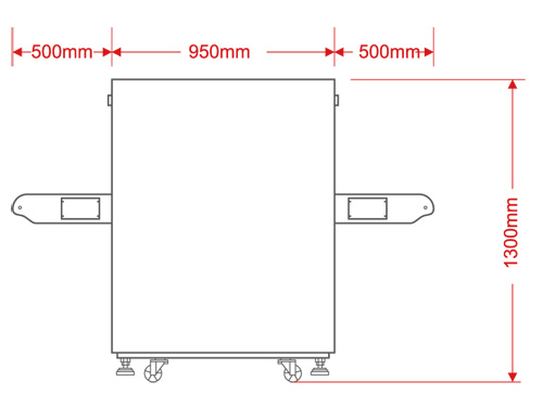 LD-6550A通道式X光安檢機(jī)尺寸