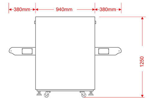 LD-5030C通道式X光安檢機尺寸