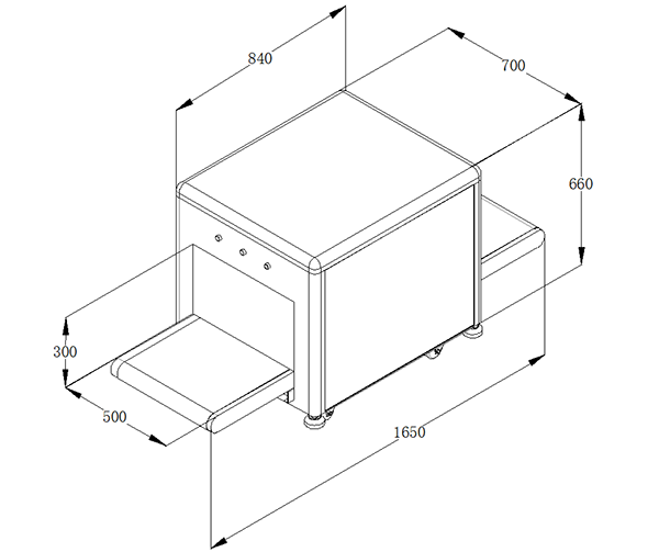 LD-5030M通道式X光安檢機(jī)尺寸